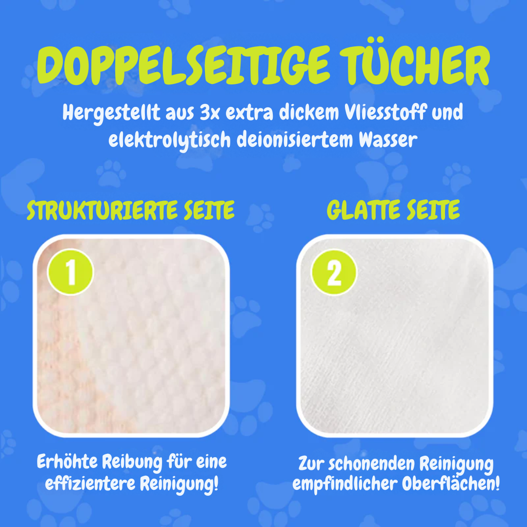 Doppelseitige Tieraugen-Reinigungstücher – sanfte Reinigung für strahlende Augen 👀