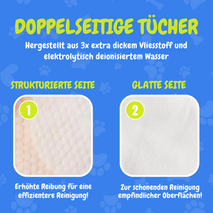 Doppelseitige Tieraugen-Reinigungstücher – sanfte Reinigung für strahlende Augen 👀