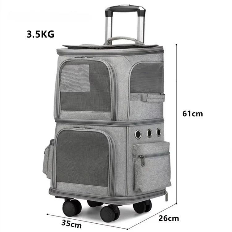 Doppelte Haustier-Trolleytasche