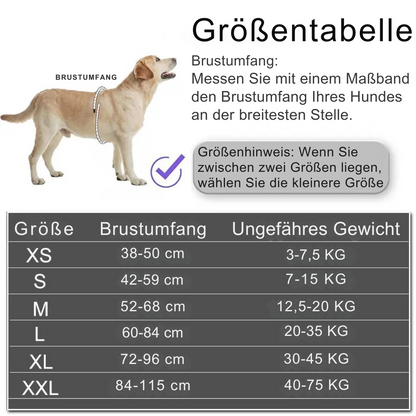 Personalisierbares Hundegeschirr mit Griff & Reflexstreifen