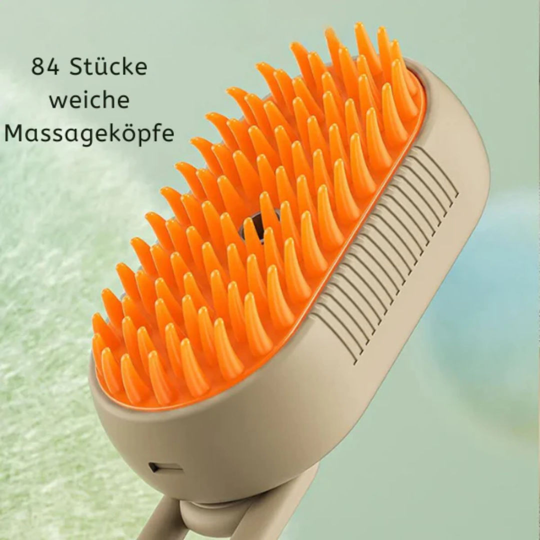 3-in-1 Elektrische Dampfbürste für Hunde & Katzen