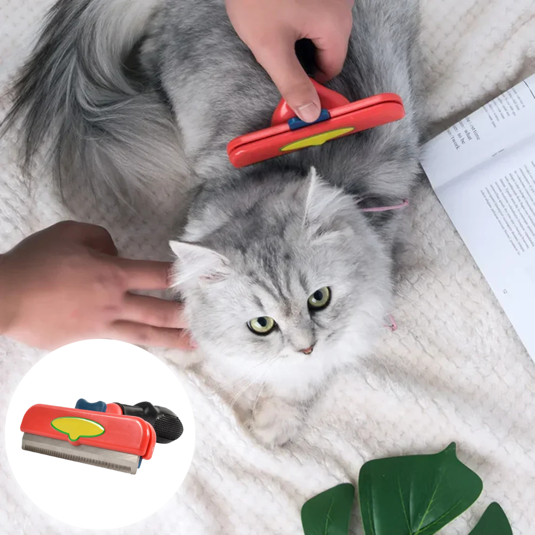 Enthaarungsbürste – Professioneller Fellkamm für Hunde & Katzen jeder Felllänge