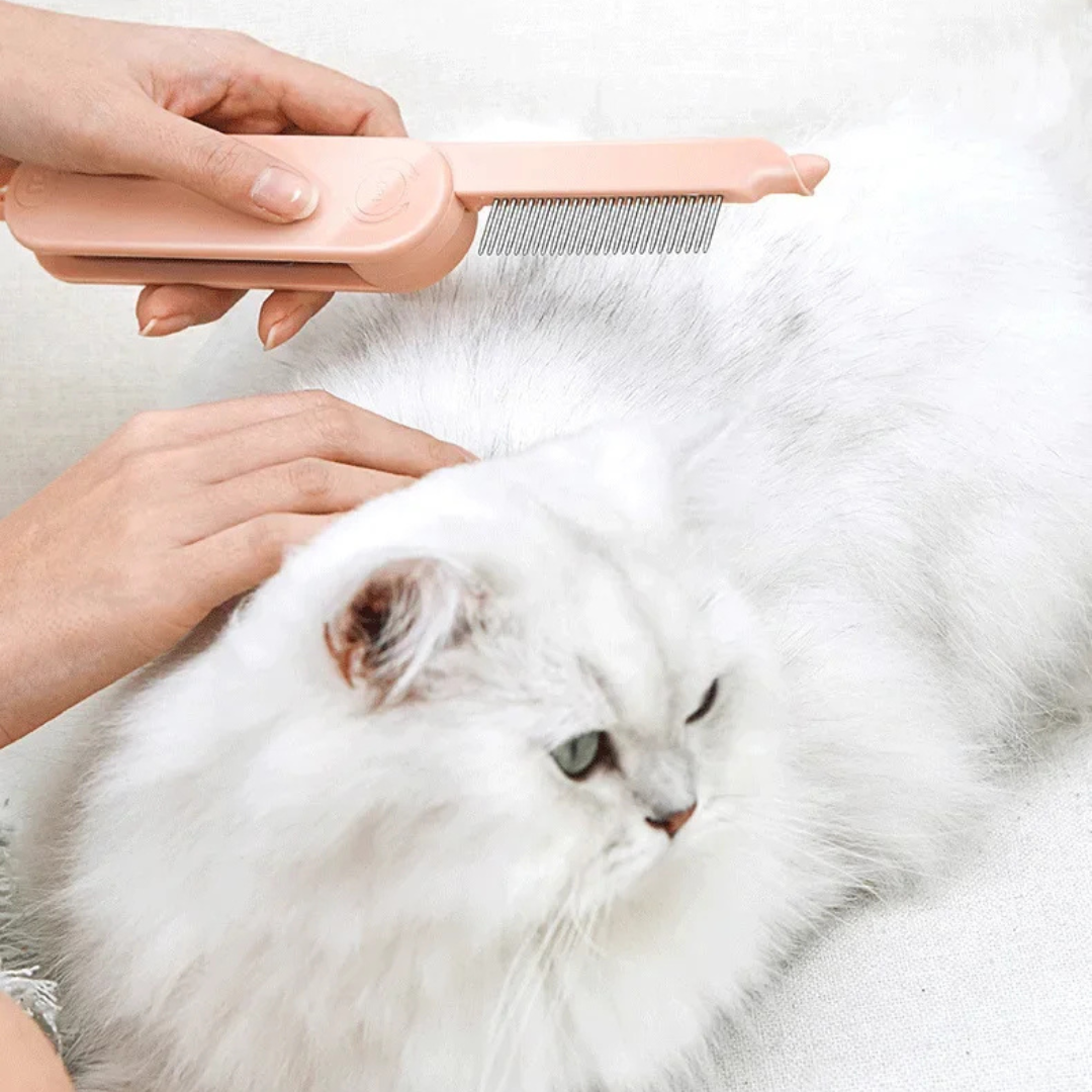 Faltbarer Fellkamm für sanfte Tierpflege
