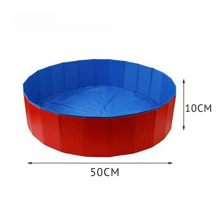 Faltbarer PVC Hundepool mit Abflussventil