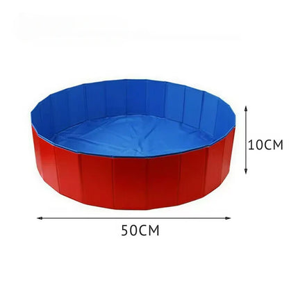 Faltbarer PVC Hundepool mit Abflussventil