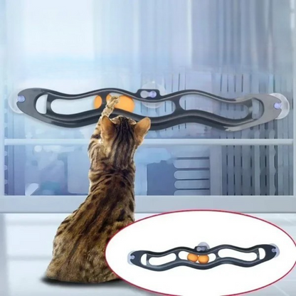 Fenster Track Ball Katze - Stressfrei spielen & Platz sparen!