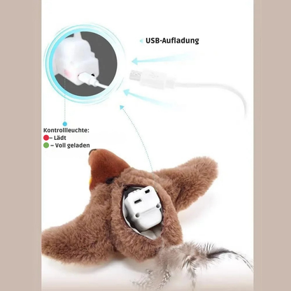 Flattervogel – für neugierige Katzen 🐦‍⬛🐱