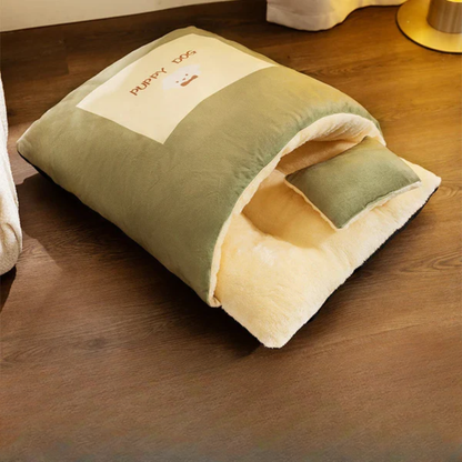 Flauschiger Katzen-Schlafsack – Warm, sicher & ultragemütlich 🐾