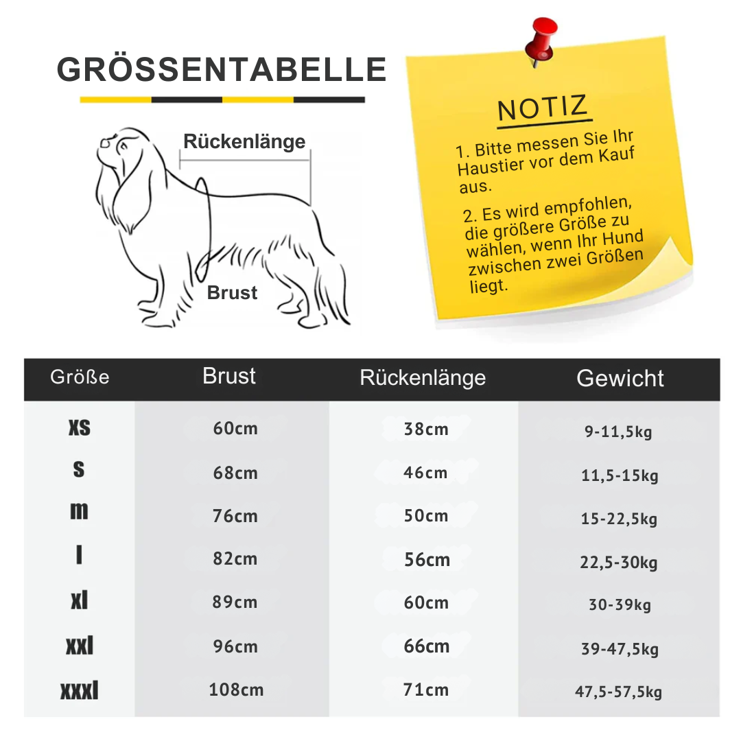 Warmer Hundepyjama für den Winter flauschig und dehnbar