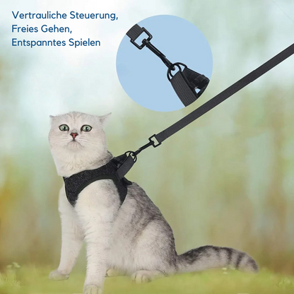 Flucht­sicheres Katzen­geschirr – Komfortabel & Praktisch für Spaziergänge