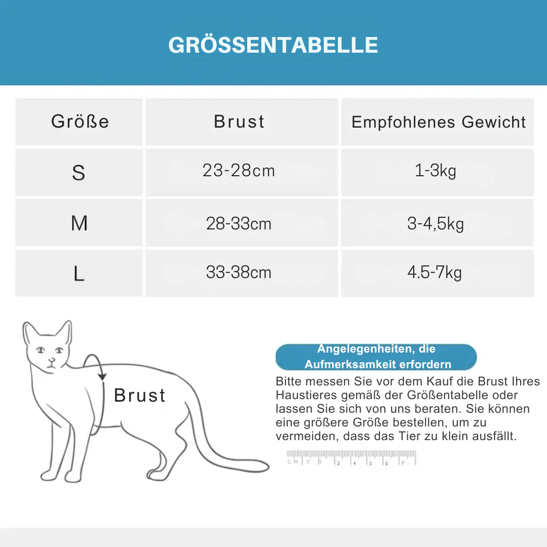 Flucht­sicheres Katzen­geschirr – Komfortabel & Praktisch für Spaziergänge