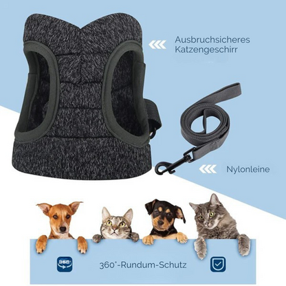 Flucht­sicheres Katzen­geschirr – Komfortabel & Praktisch für Spaziergänge