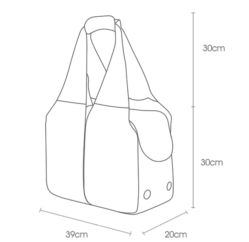 Atmungsaktive Haustier-Tragetasche – Leicht, geräumig & stylisch
