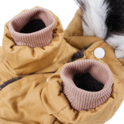 Winter Hundejacke mit Kapuze – Warm & stylisch für kleine Hunde