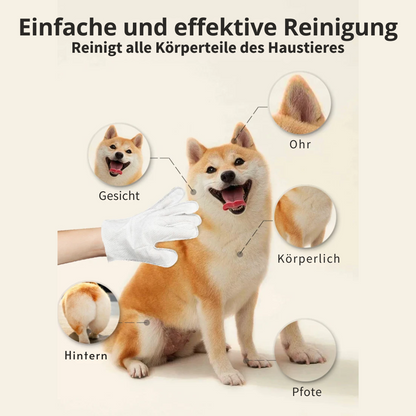 Handschuh-Reinigungstücher für Haustiere – Sauber ohne Wasser!