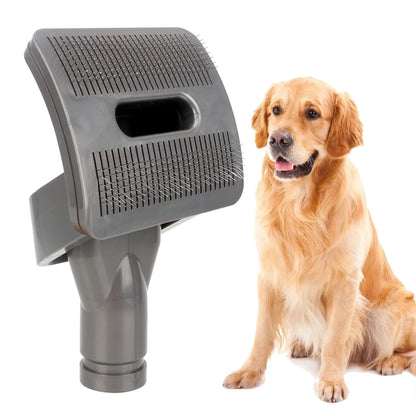 2-in-1 Haustier-Fellbürste mit Staubsaugeranschluss