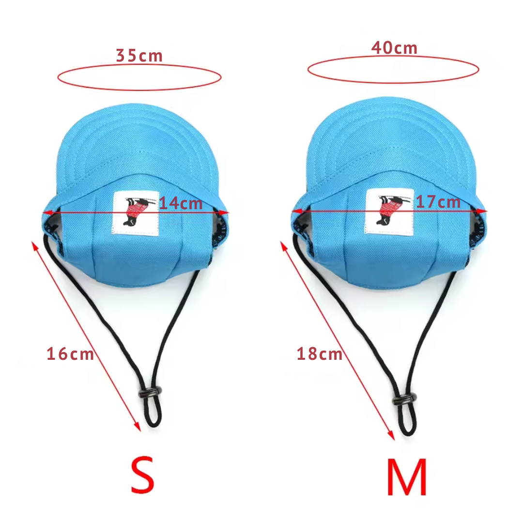 Hunde-Basecap mit UV-Schutz & Ohrlöchern