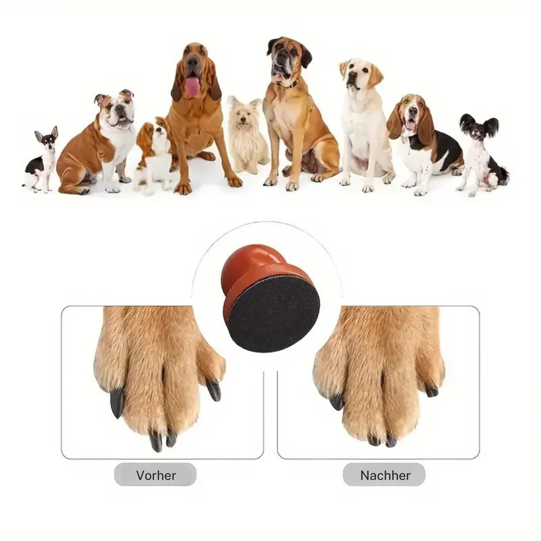 Hunde-Nagelfeile aus Holz – leise, ergonomisch & mit Wechselpads