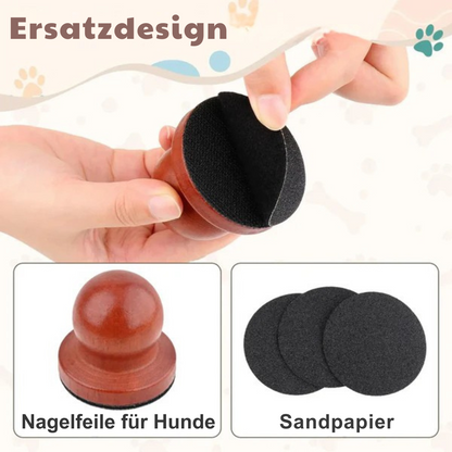 Hunde-Nagelfeile aus Holz – leise, ergonomisch & mit Wechselpads