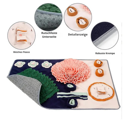 Hunde Schnüffelmatte – Stressabbau & langsames Fressen