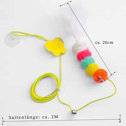 Katzenspielzeug zum Aufhängen – Elastisches Seil mit süßen Anhängern