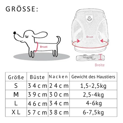 Komfort Geschirr für Hunde & Katzen – weich, sicher & leicht anpassbar