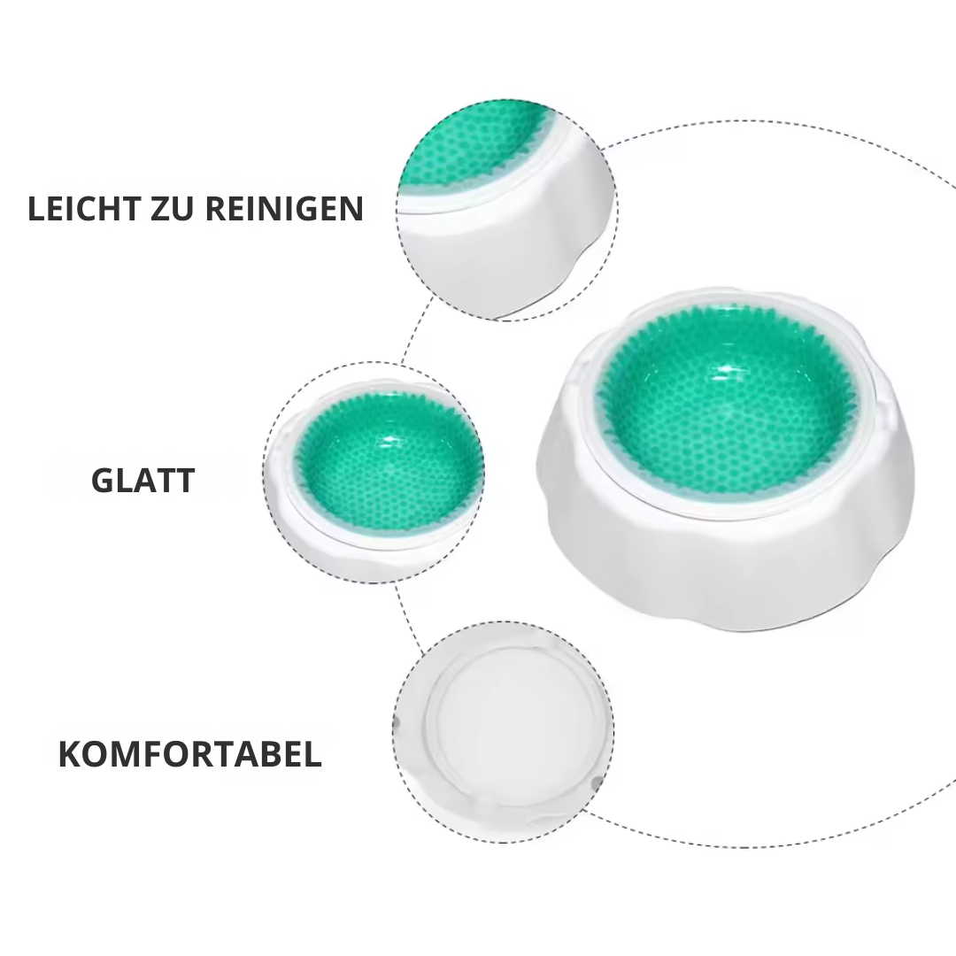 Kühlschale: Kühlender Futter- und Wassernapf für Haustiere