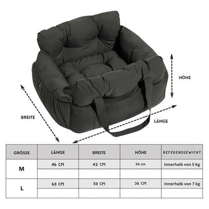 Luxus Auto-Hundesitz – weich, sicher & tragbar für jede Fahrt 🚗🐶