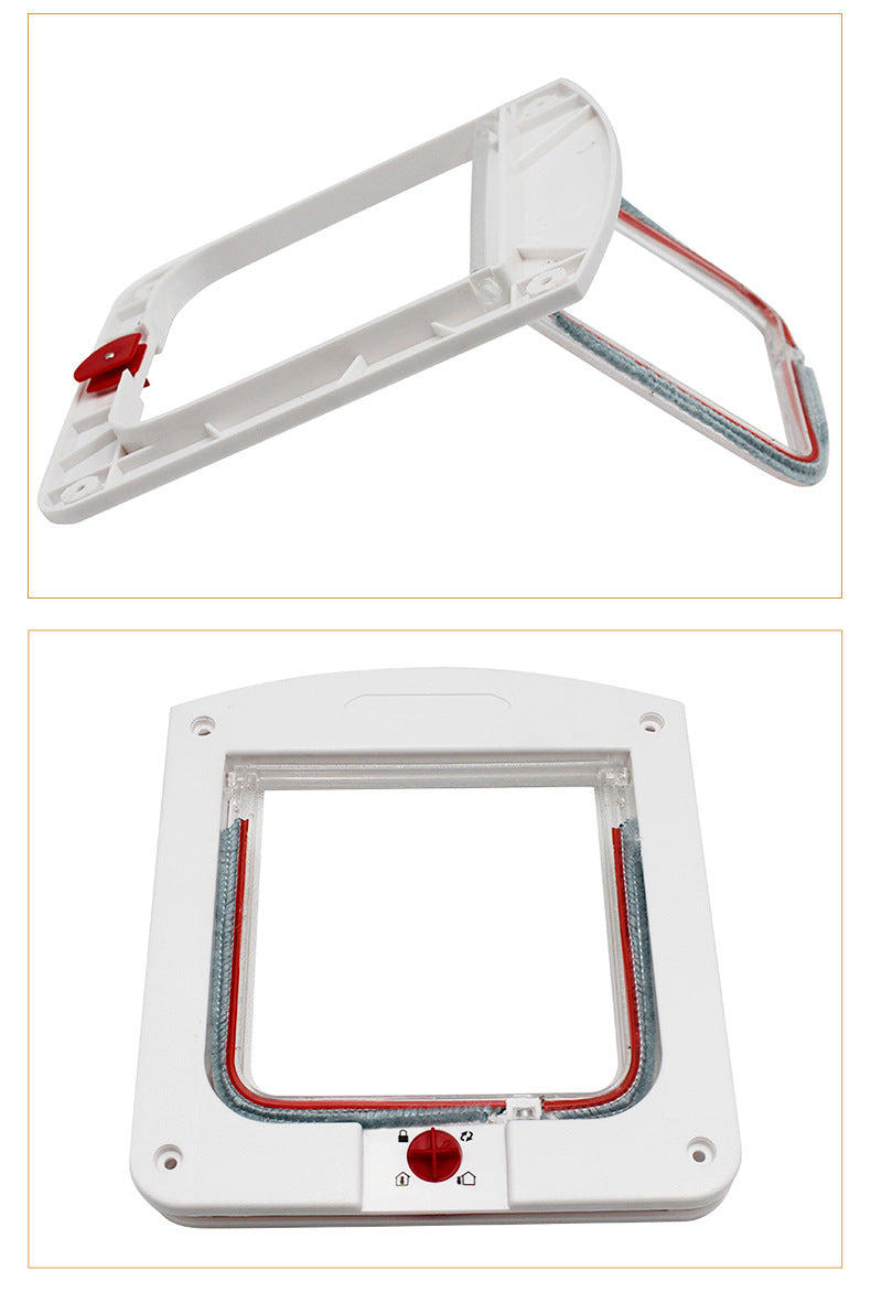 4-Wege Katzen- & Hundeklappe – Sichere Haustier-Tür für Zuhause