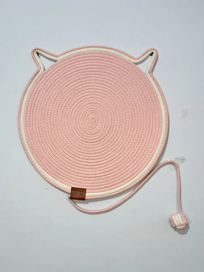 2-in-1 Katzen Kratzteppich & Spielmatte Rosa