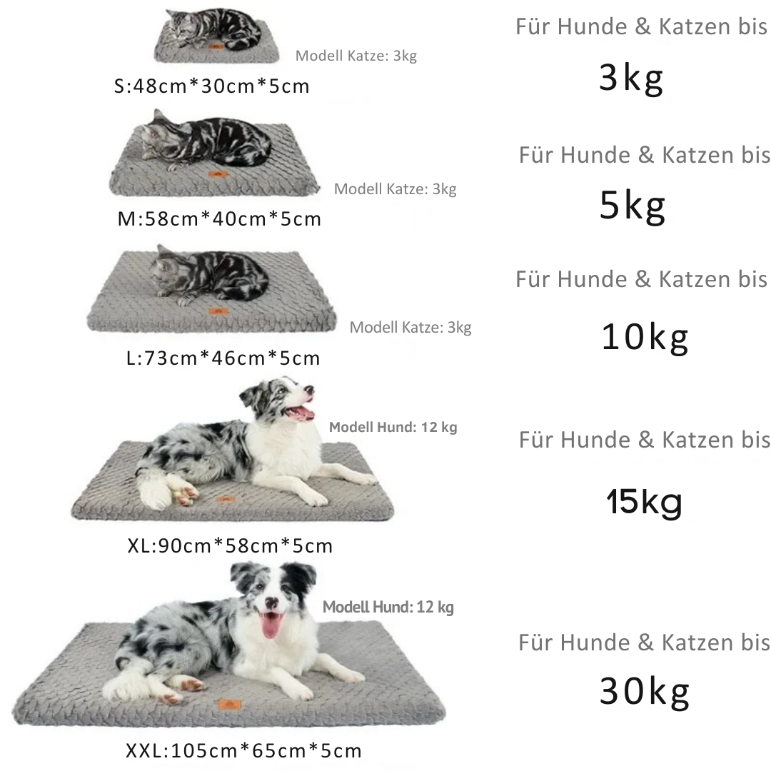 Orthopädisches Hundebett & Katzenbett – Waschbar, Rutschfest, Kuschelig