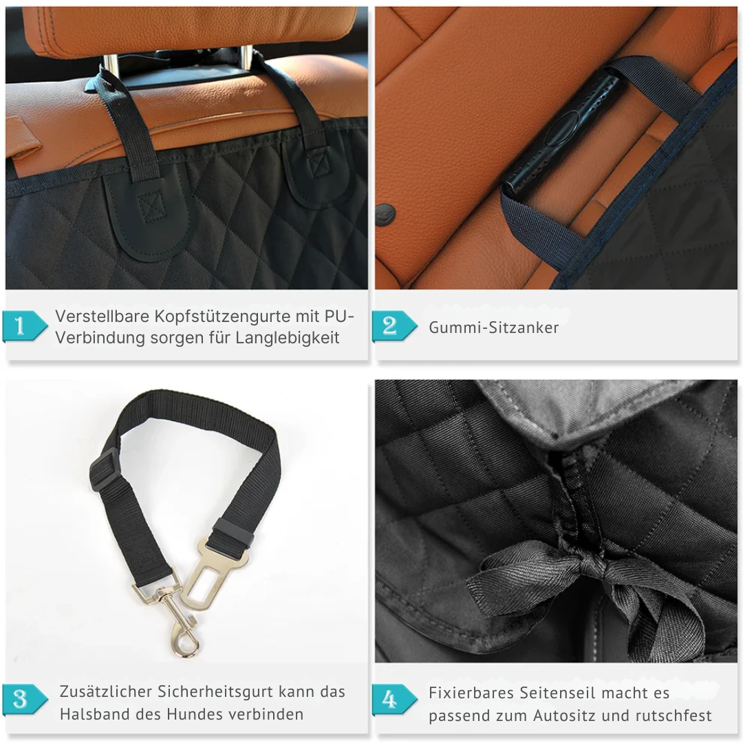 Premium Hunde Autositzbezug – 100% Wasserdicht & Kratzfest