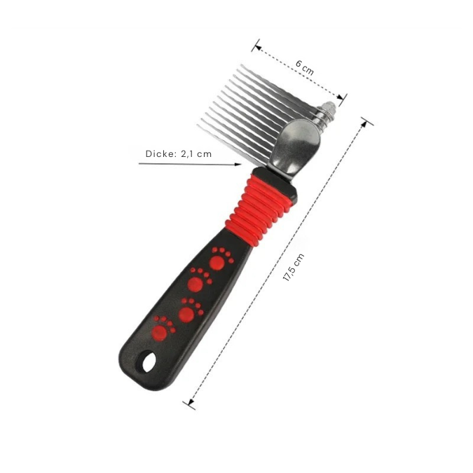 Profi-Entfilzer mit Edelstahlklingen – Für glänzendes, gesundes Fell