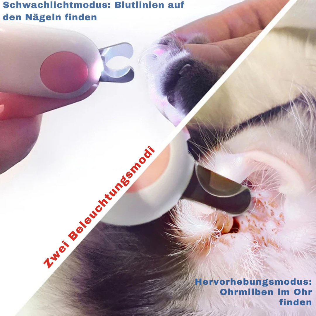 Profi-Tiernagelschneider mit Licht & Sicherheitsverschluss