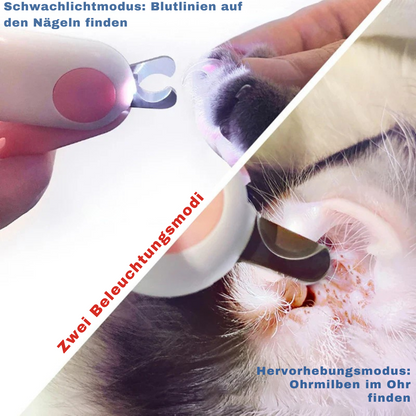 Profi-Tiernagelschneider mit Licht & Sicherheitsverschluss