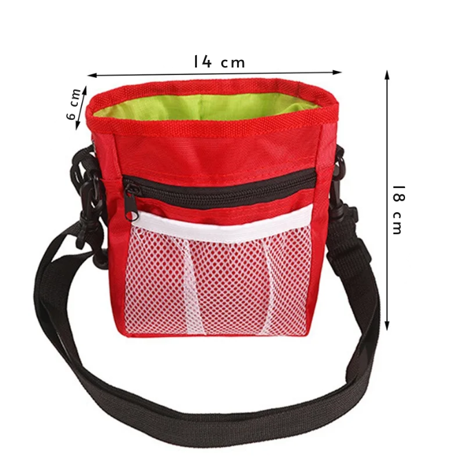 Profi Hundetrainingstasche mit Leckerli- & Kotbeutel-Fach