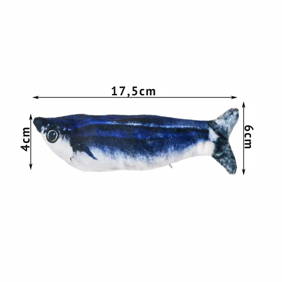 Realistisches Katzen Fischspielzeug mit Bewegun