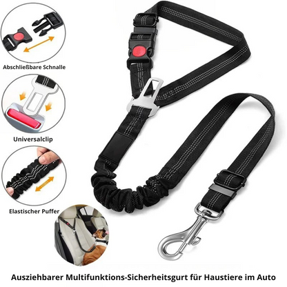 Reflektierendes 2-in-1-Hundegeschirr für Auto und Spaziergang