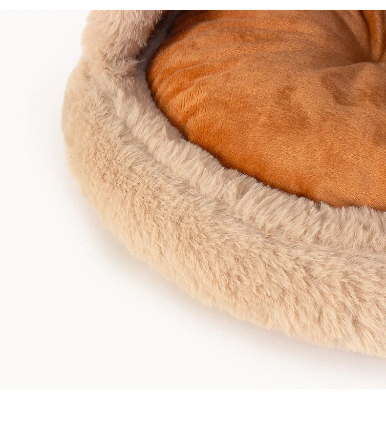 Gemütliches Haustierhöhle – Weiches Winterbett für kleine Hunde & Katzen