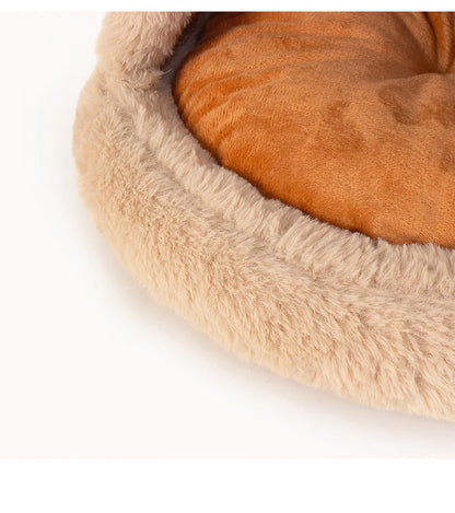 Gemütliches Haustierhöhle – Weiches Winterbett für kleine Hunde & Katzen