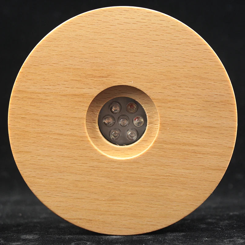 Personalisierte Kristallkugel mit Haustierfoto & LED-Sockel