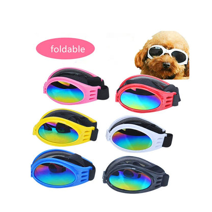 Faltbare Hundesonnenbrille mit UV-Schutz und elastischem Band – Sommer-Style