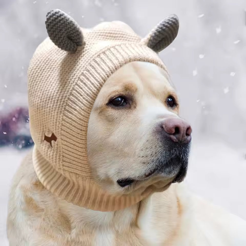 Kuschelige Strickmütze für Hunde