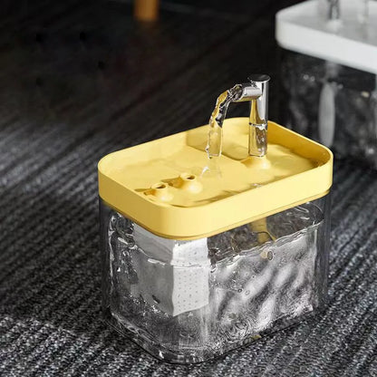 Leiser Katzen Trinkbrunnen mit Filter 1,5L