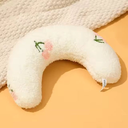 U-förmiges Kuschelkissen für Hunde und Katzen – weicher Schlaf- und Nackenkomfort