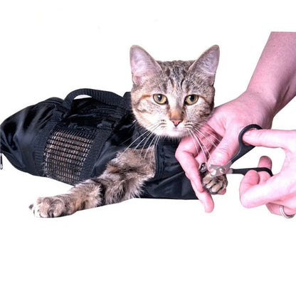 Katzen Waschbeutel aus Mesh für Baden und Pflege