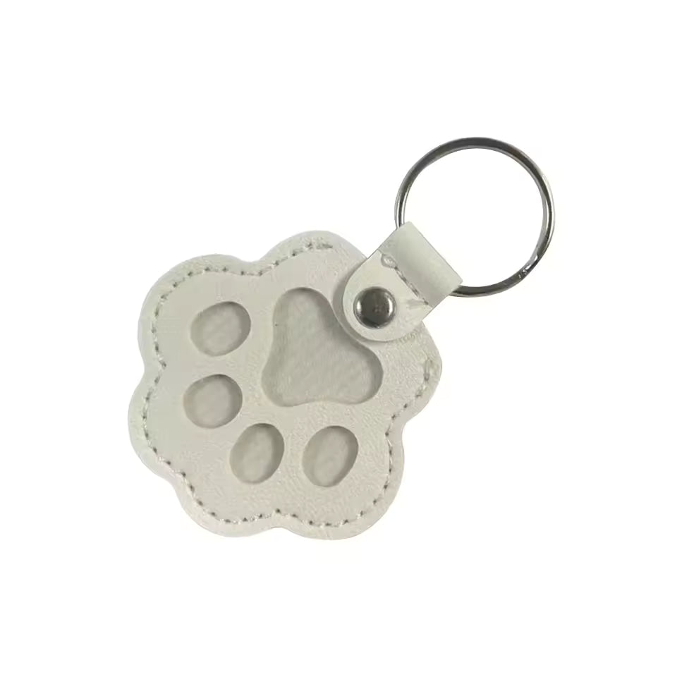 Personalisierter Pfoten-Schlüsselanhänger mit Haar & Foto