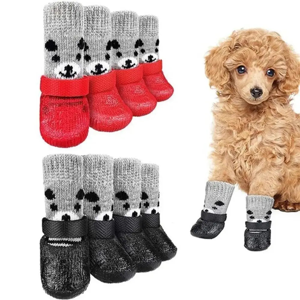 Warme Haustiersocken für Hunde und Katzen – rutschfest und sauber