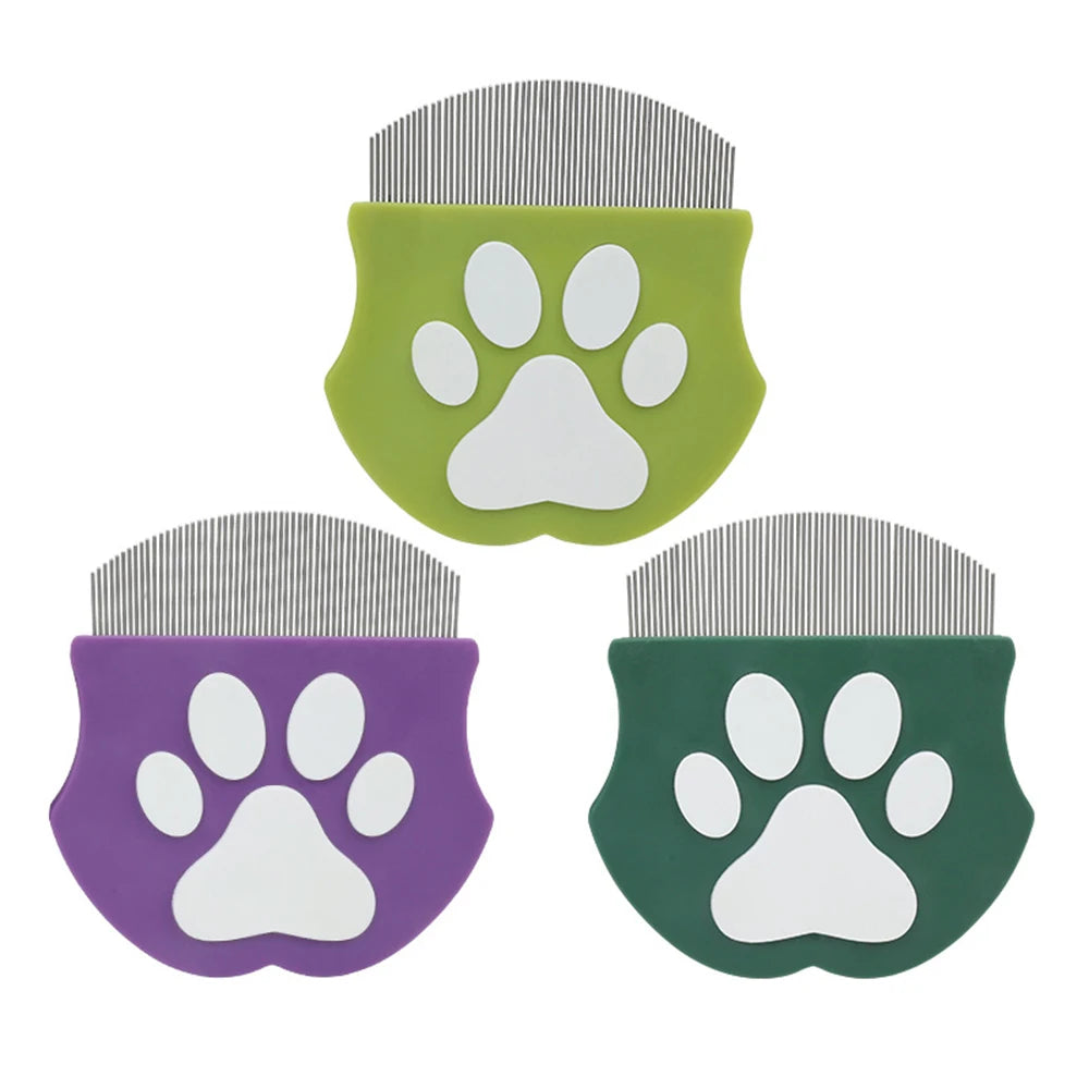 Flohkamm für Hunde & Katzen mit gebogenen Zinken
