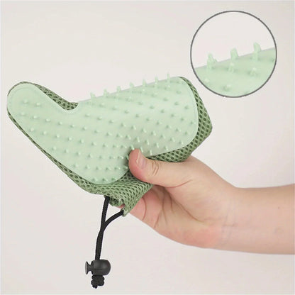 2-in-1 Fellpflege-Handschuh – Entfernt Haare & massiert sanft